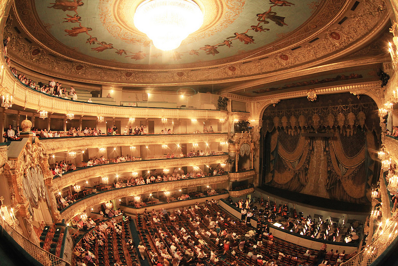 Squarcio del fantastico teatro Mariinsky di San Pietroburgo