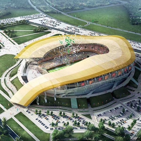 Il Fifa World Cup Stadium di Rostov sul Don con 43.702 posti: il più piccolo degli stadi, anch’esso completamente di nuova costruzione. 