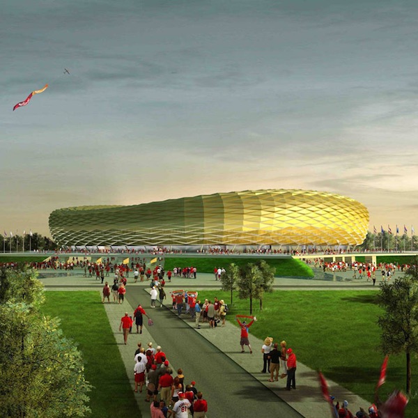 Il Fifa World Cup Stadium di Kaliningrad con 45.015 posti: anche questo in costruzione entro il 2017.