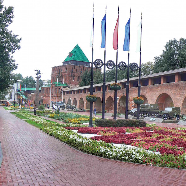 Il Cremlino, ovvero il centro storico della città, a Nizhnyj Novgorod: fuori città sono tante le fabbriche straniere presenti